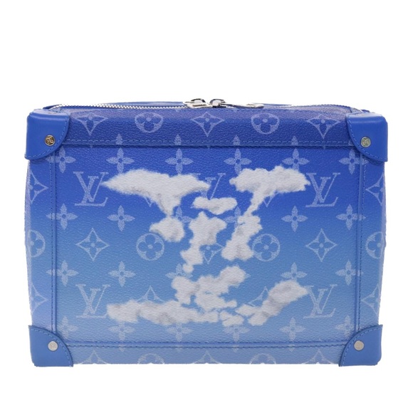 LOUIS VUITTON Monogram Clouds Soft Trunk Shoulder Bag Blue M45430 LV Auth 46350A - Picture 13 of 16